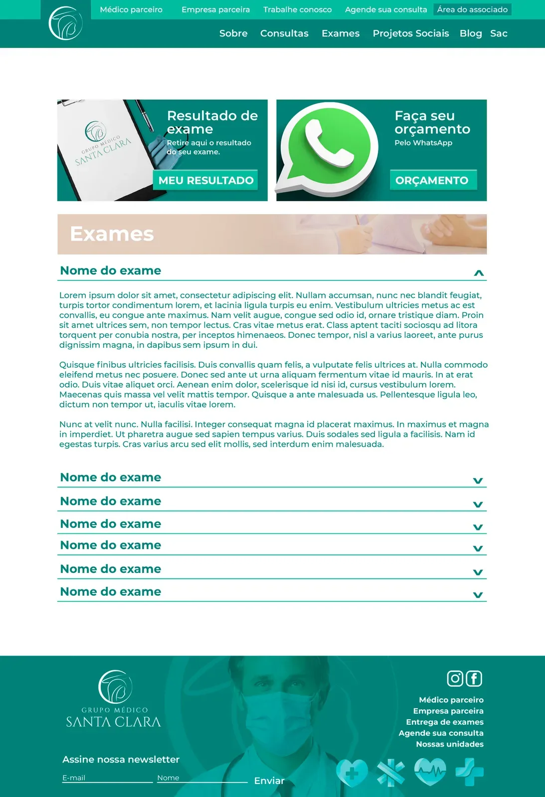 Santa Clara Exames